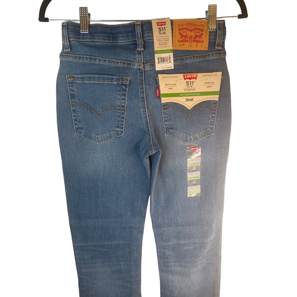 New Levis 511 Slim Stretch Denim Jeans In Eco Performance Fabric - Picture 5 of 15